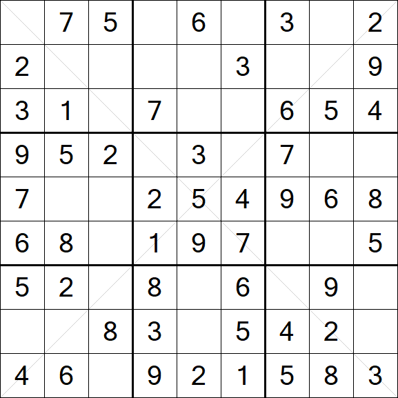 Sudoku X - Fácil