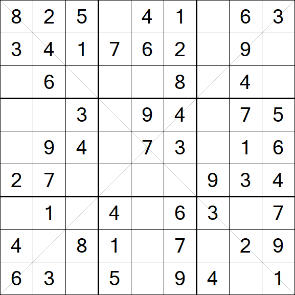 Sudoku X - Easy