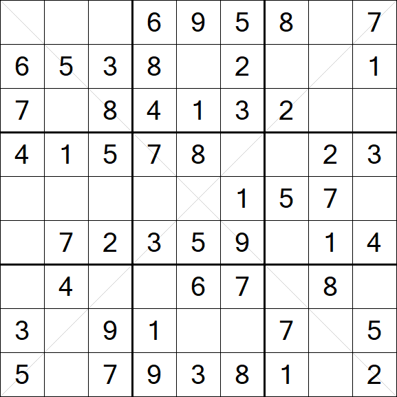 Sudoku X - Easy