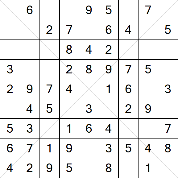 Sudoku X - Einfach