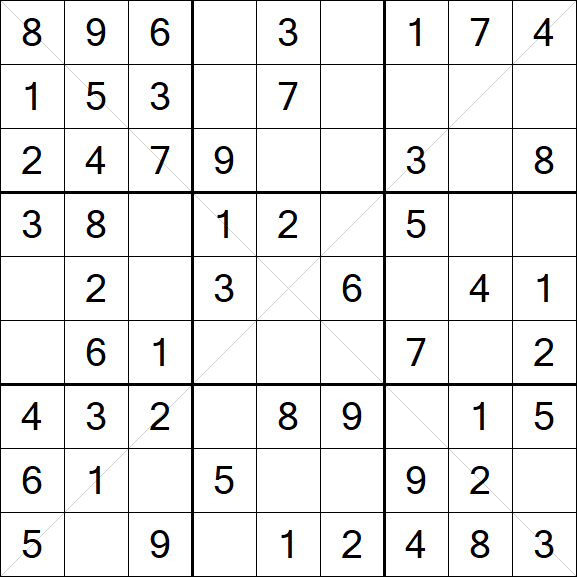 Sudoku X - Easy