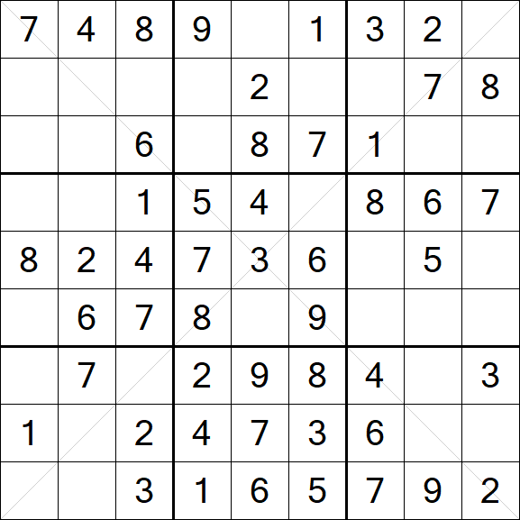 Sudoku X - Easy