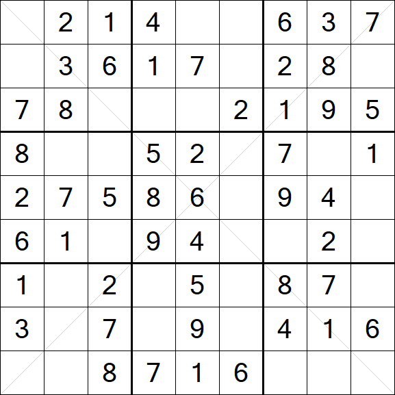 Sudoku X - Simple