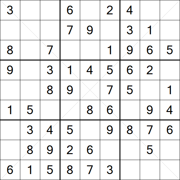 Sudoku X - Einfach