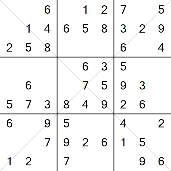 Sudoku X - Fácil