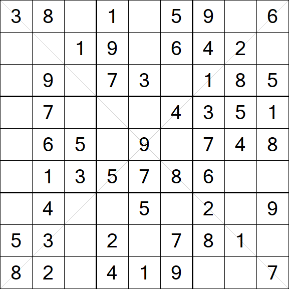 Sudoku X - Fácil
