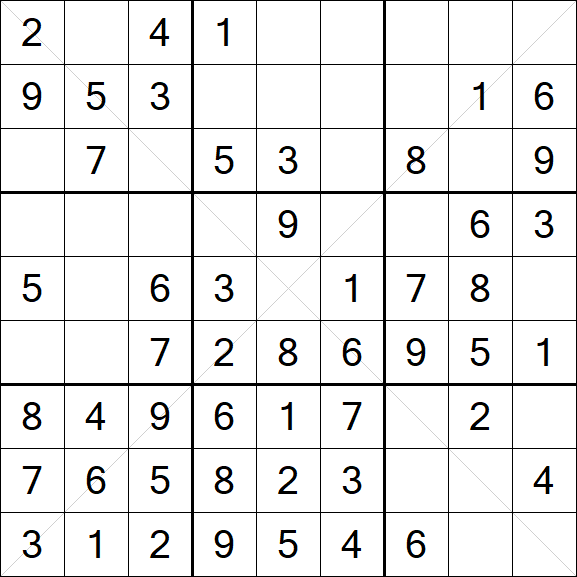 Sudoku X - Easy