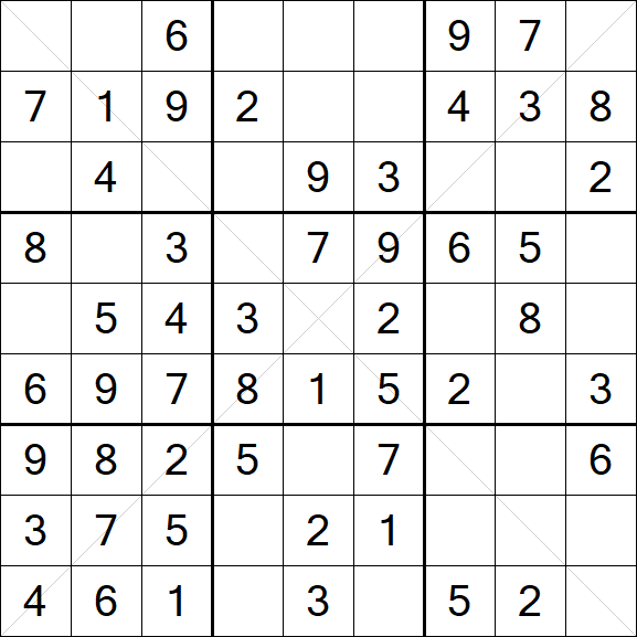 Sudoku X - Fácil