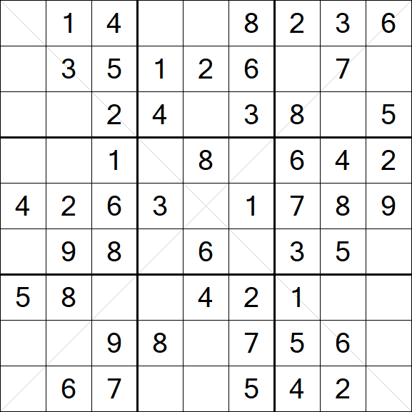 Sudoku X - Fácil