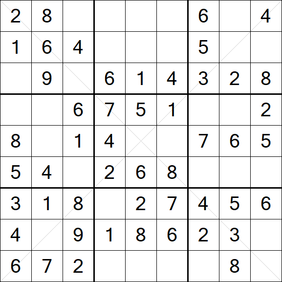 Sudoku X - Fácil