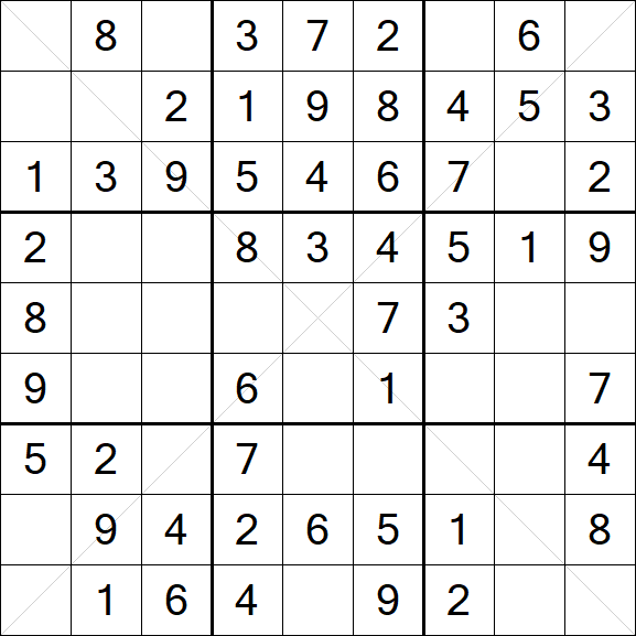 Sudoku X - Fácil
