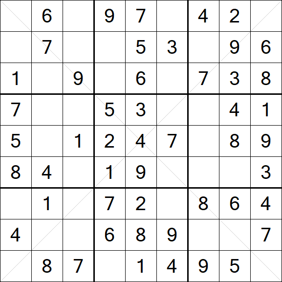 Sudoku X - Fácil