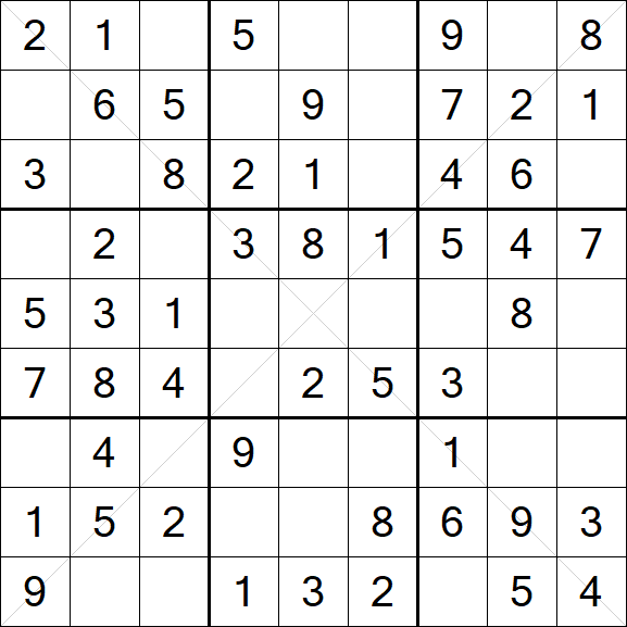 Sudoku X - Fácil