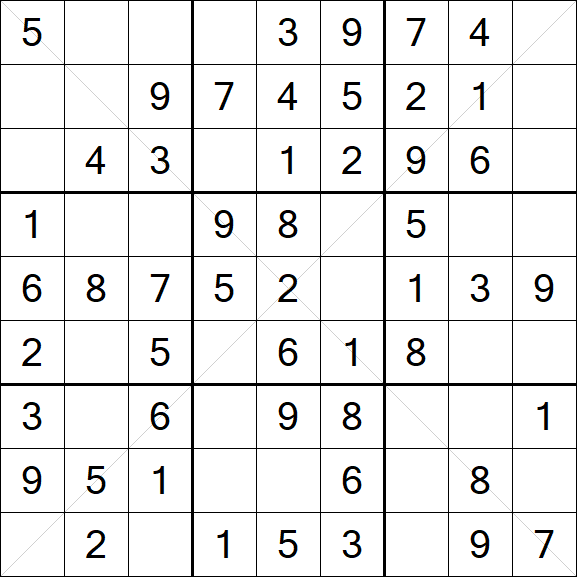 Sudoku X - Fácil