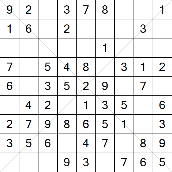 Sudoku X - Fácil