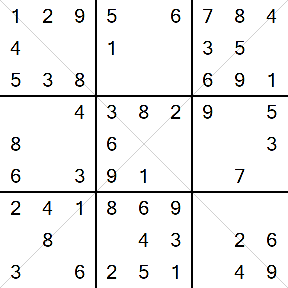 Sudoku X - Fácil
