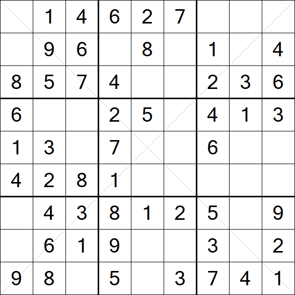 Sudoku X - Fácil