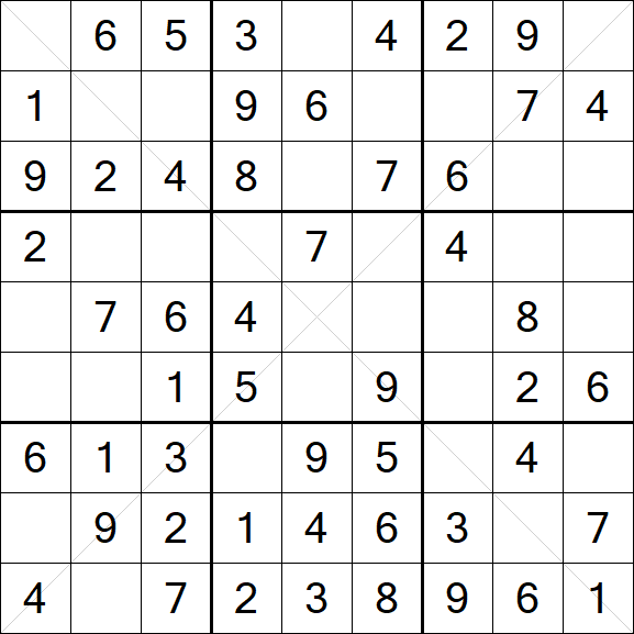 Sudoku X - Fácil