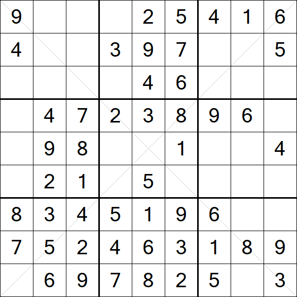 Sudoku X - Fácil