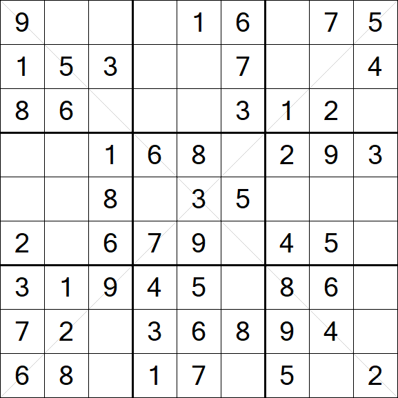 Sudoku X - Fácil