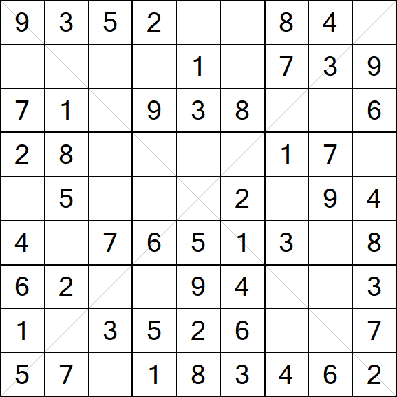 Sudoku X - Fácil