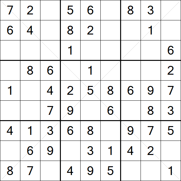 Sudoku X - Fácil