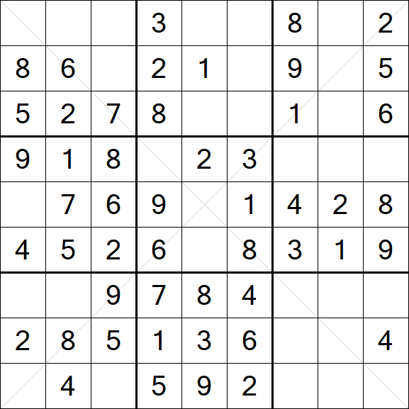 Sudoku X - Fácil