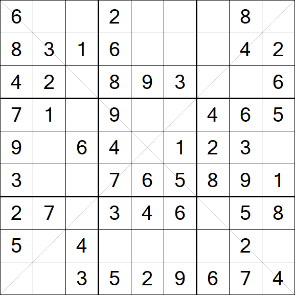 Sudoku X - Fácil