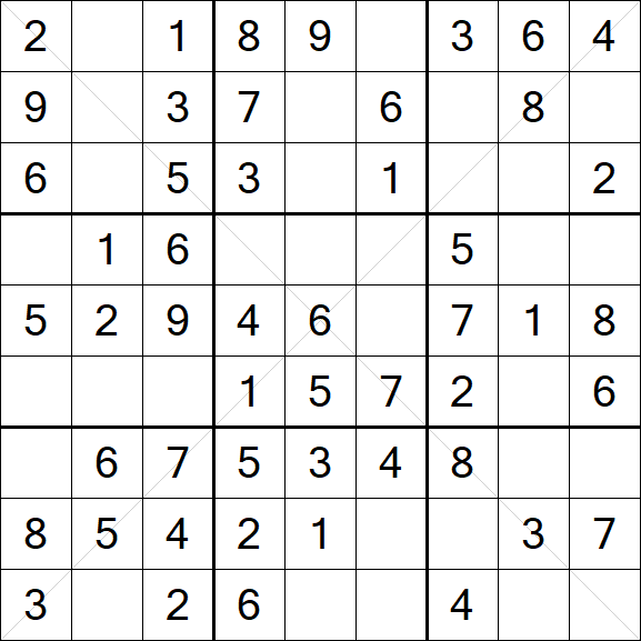 Sudoku X - Fácil