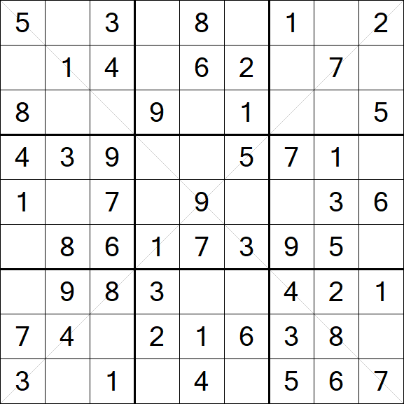Sudoku X - Fácil