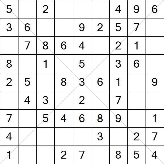 Sudoku X - Fácil