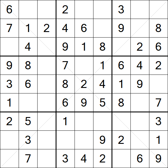Sudoku X - Fácil