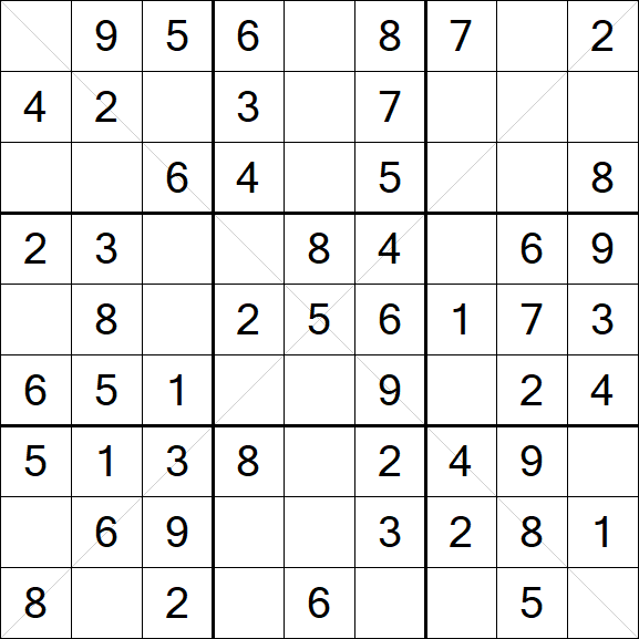 Sudoku X - Fácil
