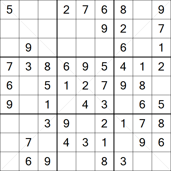 Sudoku X - Easy