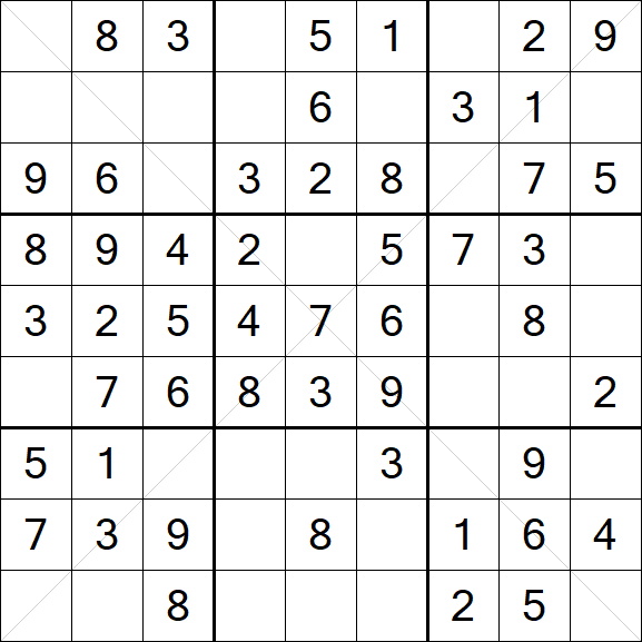 Sudoku X - Fácil