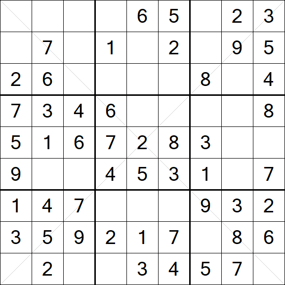 Sudoku X - Fácil