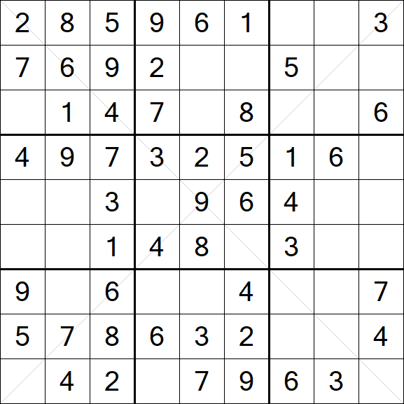 Sudoku X - Fácil