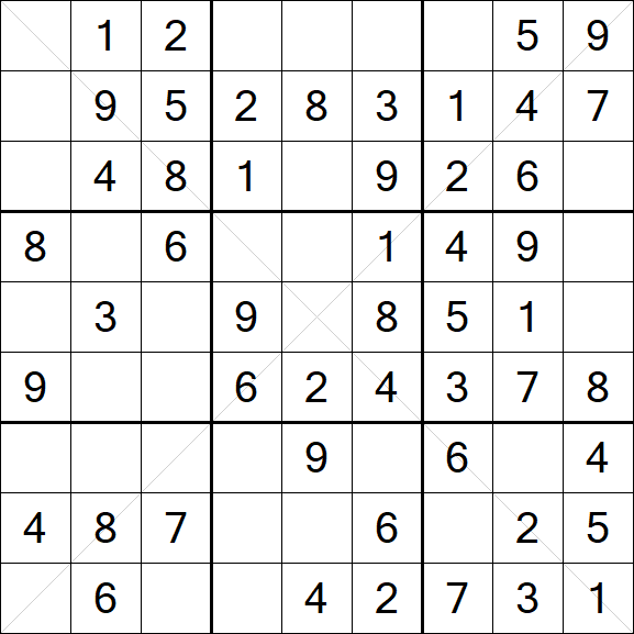Sudoku X - Fácil