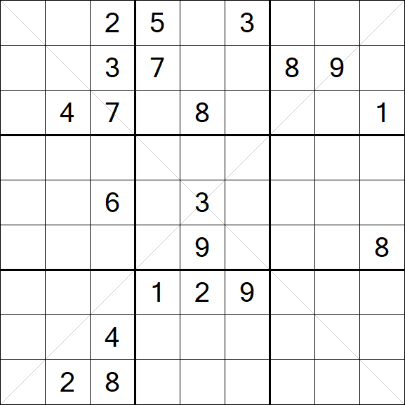 Sudoku X - Difícil