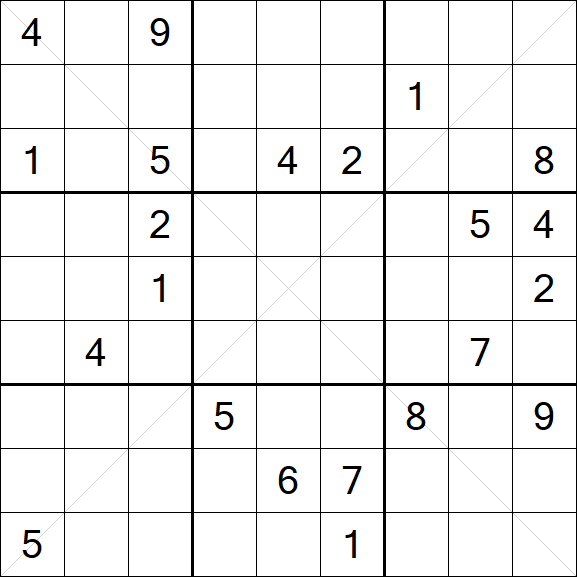 Sudoku X - Hard