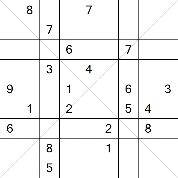 Sudoku X - Hard