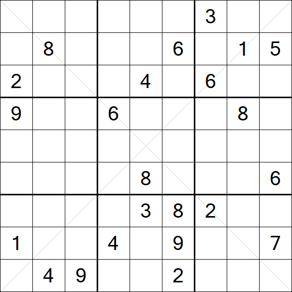 Sudoku X - Difícil