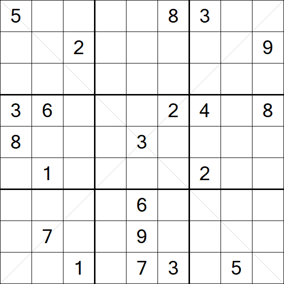 Sudoku X - Difícil