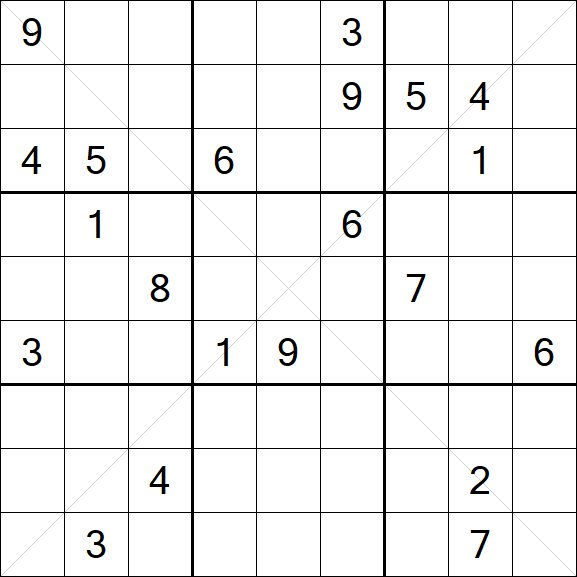 Sudoku X - Difícil