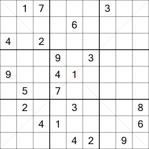 Sudoku X - Difícil