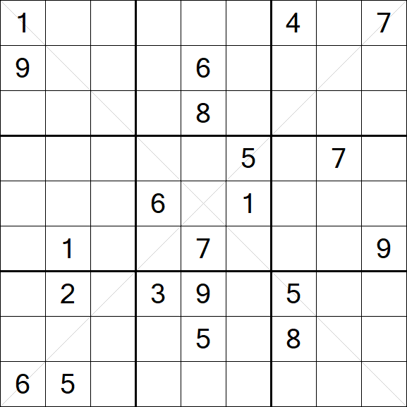 Sudoku X - Difícil