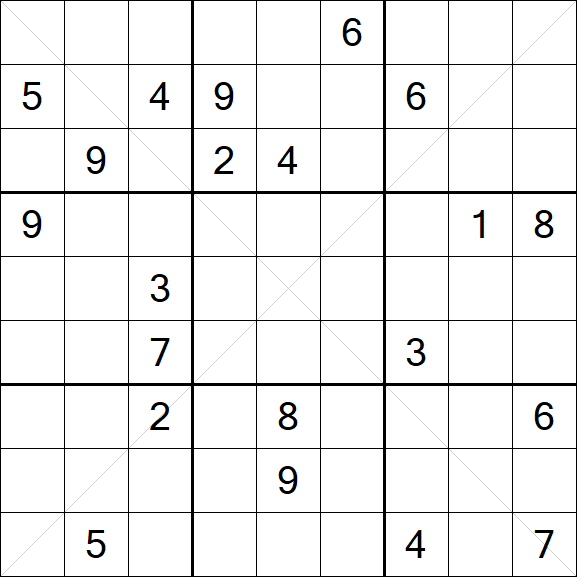 Sudoku X - Hard