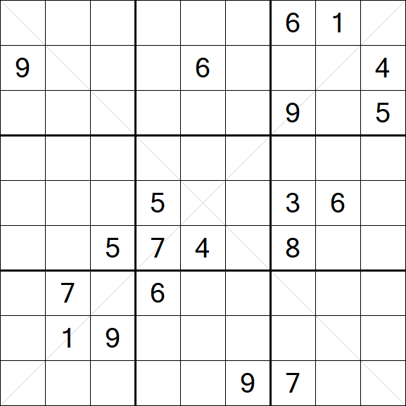 Sudoku X - Hard