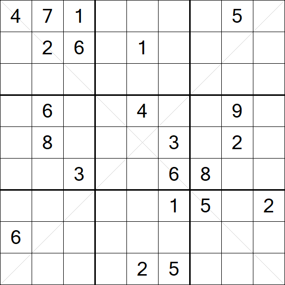 Sudoku X - Hard