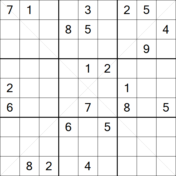 Sudoku X - Hard